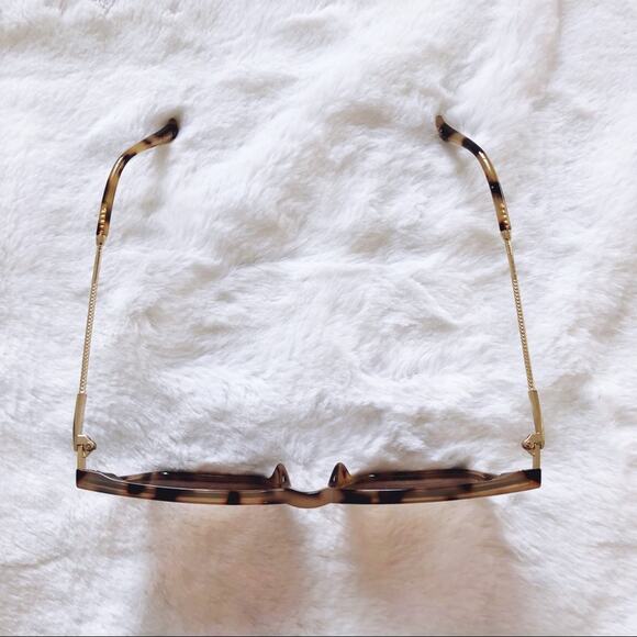 Naomi Tortoise Brown Square Sleek Sunglasses - Picture 3 of 7